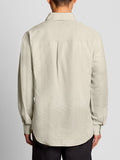 Lyle & Scott Camicia Casual Linen Blend Uomo LW2405V Cove - Avorio