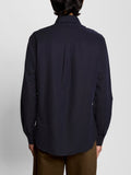 Lyle & Scott Camicia Casual Linen Blend Uomo LW2405V Dark Navy - Blu
