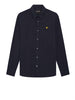 lyle scott camicia casual linen blend uomo lw2405v dark navy blu 165147442