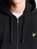Lyle & Scott Felpa Zip Uomo ML420VOG Jet Black - Nero