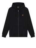 Lyle & Scott Felpa Zip Uomo ML420VOG Jet Black - Nero