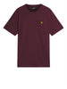 lyle scott t shirt uomo ts400vog burgundy bordeaux 160347147