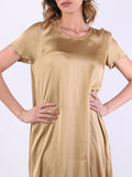 Manila Grace Vestito Mini Donna A043VU Corda - Beige