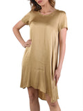 Manila Grace Vestito Mini Donna A043VU Corda - Beige