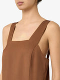 Manila Grace Vestito Longuette Donna A087RU Cacao - Marrone