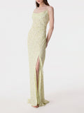 Mar De Margaritas Vestito Longuette Kelly Donna MMABW01528 Jasmin Giallino - Giallo