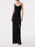 Mar De Margaritas Vestito Longuette Kelly Donna MMABW01528 - Nero
