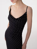 Mar De Margaritas Vestito Longuette Kelly Donna MMABW01528 - Nero