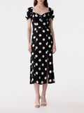 Mar De Margaritas Vestito Midi Nikita Donna MMABW01534 - Nero