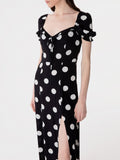 Mar De Margaritas Vestito Midi Nikita Donna MMABW01534 - Nero
