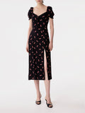 Mar De Margaritas Vestito Midi Nikita Donna MMABW01534 - Nero