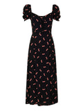 Mar De Margaritas Vestito Midi Nikita Donna MMABW01534 - Nero