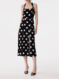 Mar De Margaritas Vestito Midi Paula Donna MMABW01536 - Nero