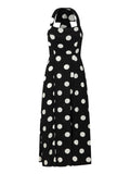 Mar De Margaritas Vestito Midi Paula Donna MMABW01536 - Nero