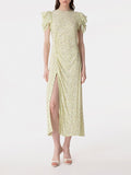 Mar De Margaritas Vestito Midi Kristel Donna MMABW01537 Jasmin Giallino - Giallo