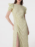 Mar De Margaritas Vestito Midi Kristel Donna MMABW01537 Jasmin Giallino - Giallo