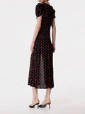 Mar De Margaritas Vestito Midi Kristel Donna MMABW01537 - Nero