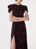 Mar De Margaritas Vestito Midi Kristel Donna MMABW01537 - Nero
