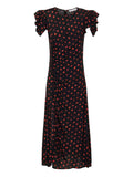 Mar De Margaritas Vestito Midi Kristel Donna MMABW01537 - Nero