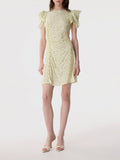 Mar De Margaritas Vestito Mini Karin Donna MMABW01542 Jasmin Giallino - Giallo