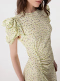 Mar De Margaritas Vestito Mini Karin Donna MMABW01542 Jasmin Giallino - Giallo