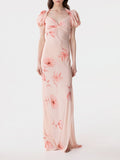 Mar De Margaritas Vestito Longuette Benedetta Donna MMABW01563 Lotus Pesca - Rosa