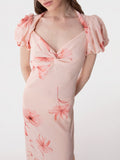 Mar De Margaritas Vestito Longuette Benedetta Donna MMABW01563 Lotus Pesca - Rosa