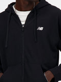 New Balance Felpa Zip Uomo MJ41501 Black - Nero