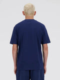 New Balance T-shirt Uomo MT41509 Nb Navy - Blu