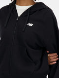 New Balance Felpa Zip French Terry Donna WJ41501 Black - Nero
