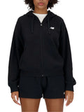 New Balance Felpa Zip French Terry Donna WJ41501 Black - Nero