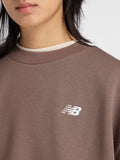 New Balance Felpa Donna WT41508 Cortado - Marrone