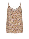 Only Top Donna 15222159 Dull Gold 716 Abstract Zigzag - Marrone