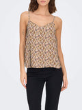 Only Top Donna 15222159 Dull Gold 716 Abstract Zigzag - Marrone
