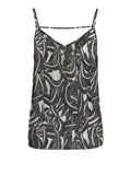 Only Top Donna 15222159 Vaporous Gray 726 Hawaii Leave - Nero