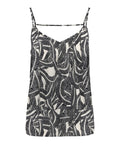 Only Top Donna 15222159 Vaporous Gray 726 Hawaii Leave - Nero