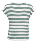 Only T-shirt Lira Bianco Donna 15252103 Chinois Green Cloud Dancer - Verde