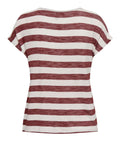 Only T-shirt Lira Bianco Donna 15252103 Spiced Apple Cloud Dancer - Rosso