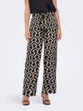 Only Pantalone Straight Donna 15264446 Black 723 Rough Nomad - Nero