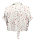Only Camicia Casual Paula Donna 15281497 Cloud Dancer Luna Flower - Bianco