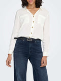 Only Camicia Casual Donna 15281677 Snow White - Bianco