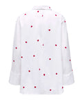 Only Camicia Casual New Lina Donna 15283743 Bright White Heart - Bianco