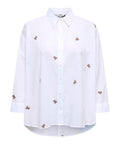 Only Camicia Casual Donna 15283743 Bright White Light Teddy - Bianco
