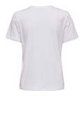 Only T-shirt Donna 15288473 Bright White Heart - Bianco