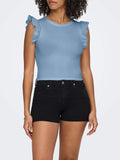 Only Canotta Donna 15308890 Soft Chambray - Celeste