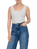 Only Canotta Easy Donna 15315571 Light Grey Melange - Grigio