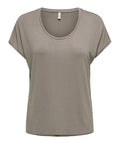 Only Maglia Donna 15315976 Walnut Silver Glitter - Grigio