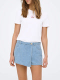 Only T-shirt Donna 15316728 Bright White Foodie Twisted - Bianco