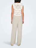 Only Pantalone Straight Donna 15322263 Moonbeam - Avorio