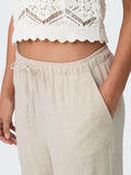 Only Pantalone Straight Donna 15322263 Moonbeam - Avorio